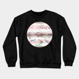 Colourful gradient unique flowers leopard stripes abstract modern 283 Pattern Crewneck Sweatshirt